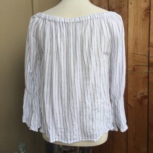 Sanctuary Off the Shoulder Linen Blouse